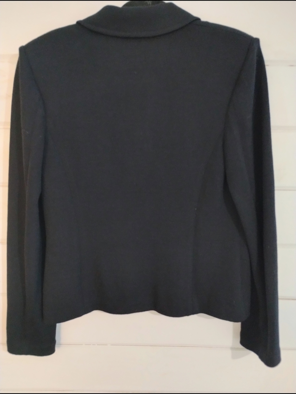 St John Collection Santana Knit Blazer Black Gold Buttons L - Picture 6 of 6